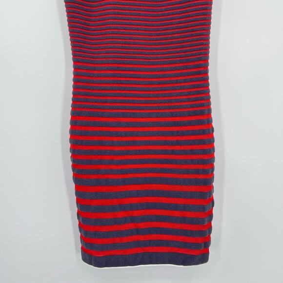 Alexander Wang Engineered Stripe Tank Dress Blue Orange Knit Bodycon Womens XS - Picture 5 of 11